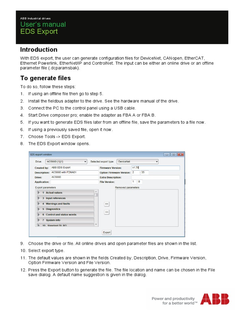 EDS Export: User's Manual | PDF | Filename | Computer File