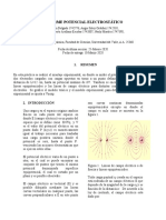 Informe Potencial Electrostático