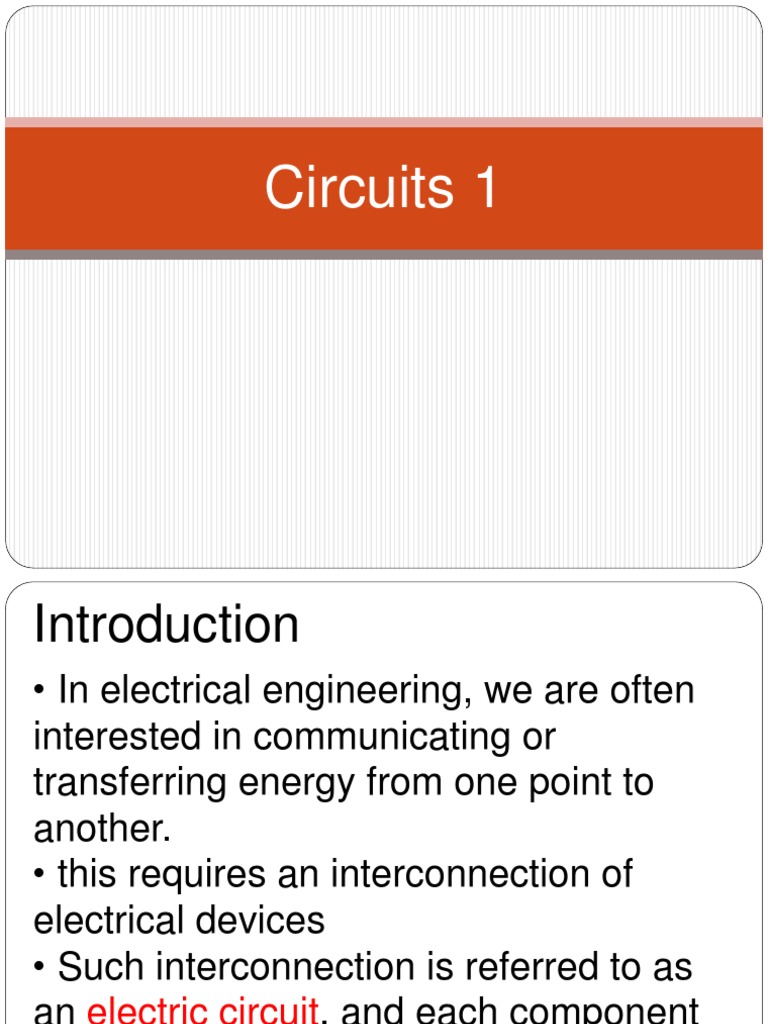 1.system of Units Circuit Elements | PDF | Electrical Network ...