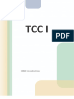 TCC I - BACHARELADO EM CIÊNCIAS ECONÔMICAS 2021 - Trabalho de Conclusão de Curso I