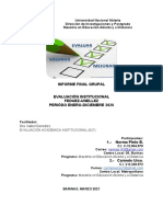 Evaluación Institucional