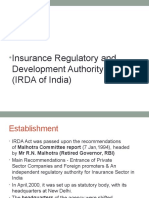 Insurance Regulatory and Development Authority of India (IRDA of India)