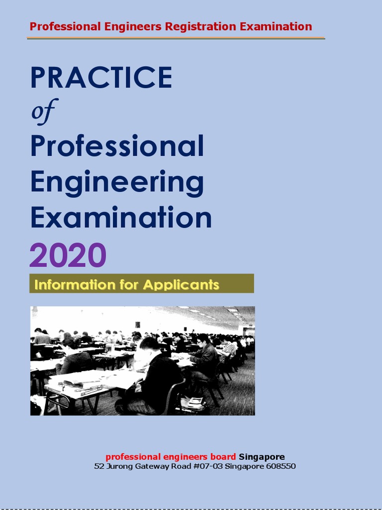Professional Engineering Exam Guide 2020 | PDF | Business | Technology ...