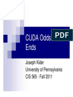 CUDA Odds and Ends: Joseph Kider University of Pennsylvania CIS 565 - Fall 2011