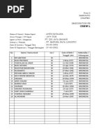 Crew List: Form 22 Immigration Act (CHAPTER 133)