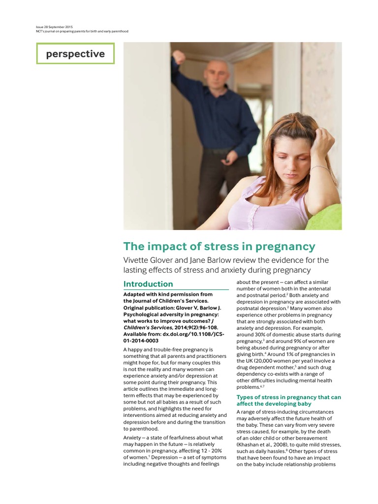 Effects of Prenatal Stress on Babies | PDF | Prenatal Development ...
