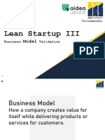 Lean Startup III: Business Model Validation