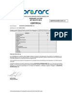 Certifica:: Prosarc S.A Esp NIT 900.079.188-0