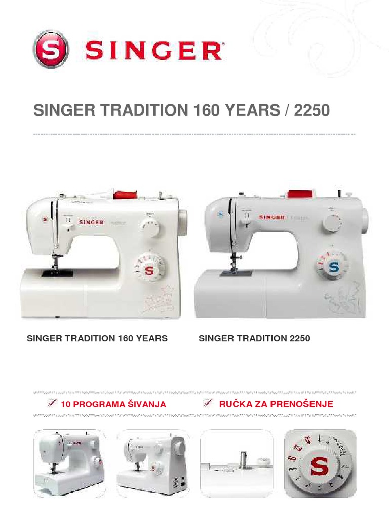 Singer Sewing Machine Features | PDF