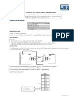 WEG CFW 09 24 VDC Control Supply Connections Guide 0899.5628 Installation Guide English