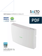 Salto Systems I Gatewayx2 For Wireless 2.0: Mifare Desfire