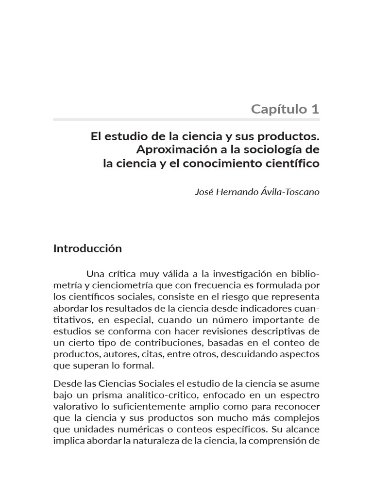Productos de la ciencia y su análisis social | PDF | Conocimiento ...