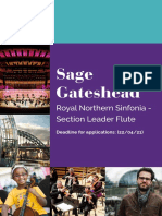 Sage Gateshead: Royal Northern Sinfonia - Section Leader Flute