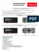 Instructions Swr/Power Meters SX-201, SX-400, SX-601, SX-1000