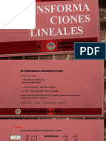 TRANSFORMACIONES LINEALES Diapositivas