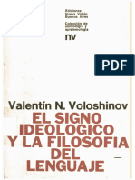 Filosofía del lenguaje Volóshinov urss 1936