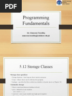 Programming Fundamentals: Ms. Mamoona Tasadduq Mamoona - Tasadduq@cuilahore - Edu.pk