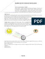 Cs 8092 Computer Graphics Iii Yr Vi Sem 2017 Regulation: Unit I Illumination and Color Models Cs8092