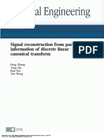 Signal Reconstruction From Partial Information of Discrete Linear Canonical Transform
