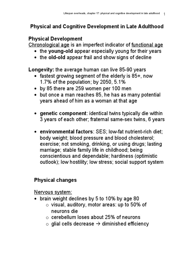 Cognitive changes in adulthood hotsell