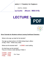 Dr. Teresa Curtin (Room: MSG 015) : General Chemistry 1 / Chemistry For Engineers