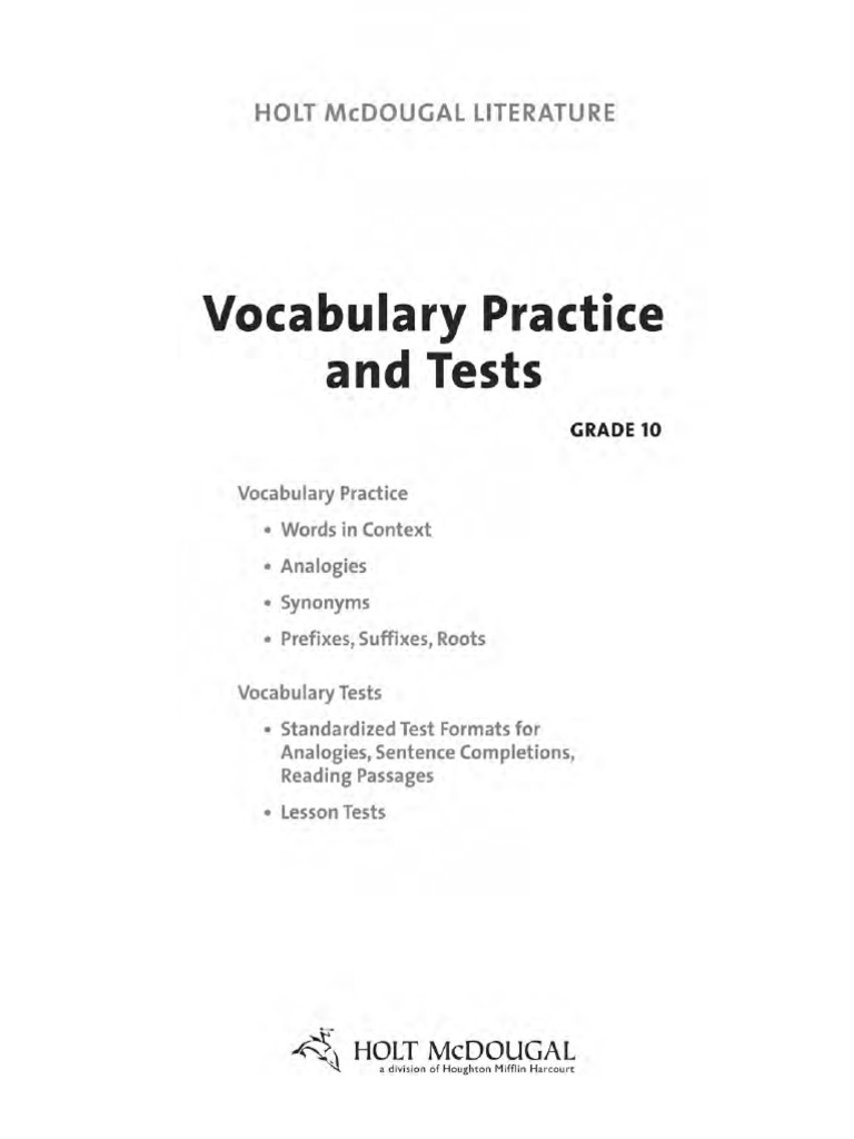 G10 Vocab Practice | PDF