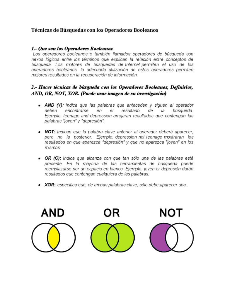 Operadores Booleanos | PDF | Puerta lógica | La ciencia de la biblioteca