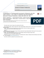 Corrigendum To Environmental Assessment of Domestic Solar Ho - 2016 - Journal o