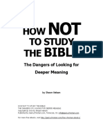 How Not To Study The Bible