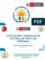 Afectación y Abordaje Psicologico en Victimas de Trata de Personas - Norka Del Castillo Medina