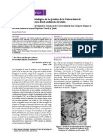 Pensamiento de las infecciones en la REal Audiencia de Quito