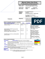 Material Safety Data Sheet: and Safe Handling and Disposal Information