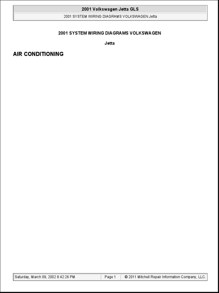 2001 VW Jetta Wiring Diagrams | PDF | Trunk (Car) | Volkswagen