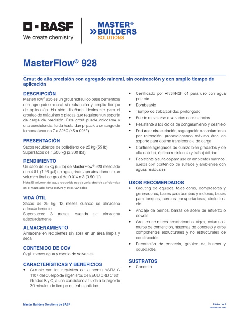 Basf Masterflow 9800 Manual , MasterFlow 9800 – CVIO