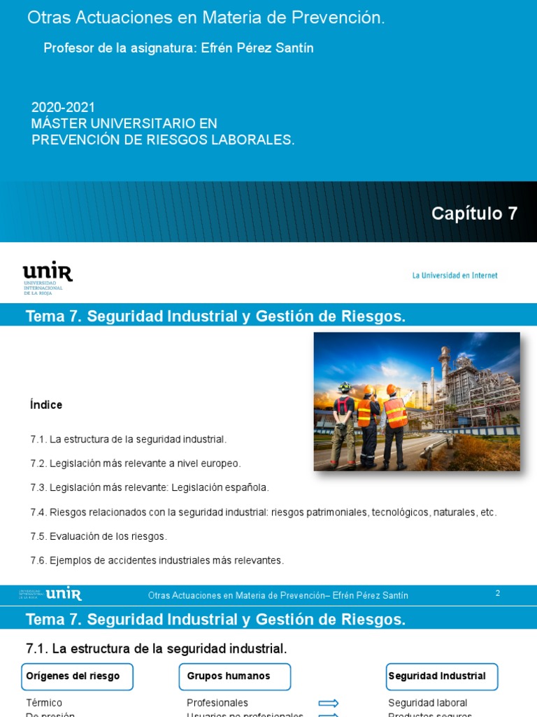 Seguridad Industrial y Gestión de Riesgos | PDF | Riesgo | Gestión de ...