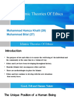 Islamic Theories of Ethics.