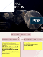 Intestinal Obstruction: Presented by