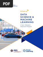 Data Science & Machine Learning: M.Tech in