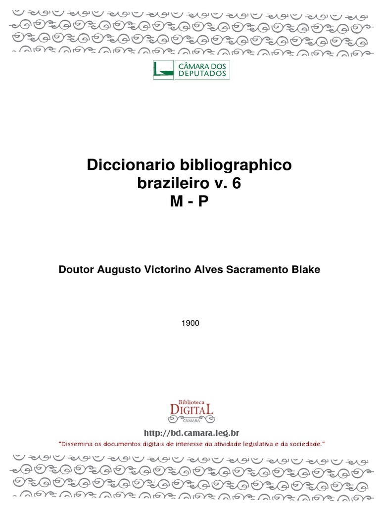 Diccionario Bibliographico MP, PDF, Rio de Janeiro