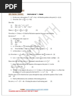 Differentiation Revision (2020) : Prepared by T. Pondo