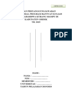 Format Laporan LPJ Beasiswa Kuliah 2019