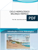 Aula 01 - Ciclo Hidrológico