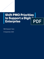 Shift PMO Priorities To Support A Digital Enterprise: PMO Research Team 14 September 2020