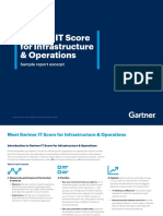 Gartner It Score For Infrastructure and Operations Sample Excerpt
