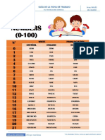 Curso Ingles - The Numbers 1 Semana