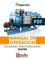 Manual de Operación de Calderas Pirotubulares Water SBW and Vaportec