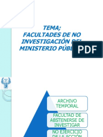 Facultades de No Investigación Del Ministerio Público