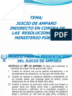 Juicio de Amparo Indiecto Contra Las Resoluciones Del Ministeio Público