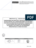 DIRECTIVA 11-2019-DV-GG-DATE ASIGNACIÓN DIRECTA MEF