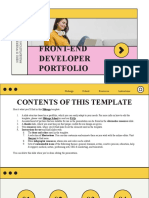 Front-End Developer Portfolio by Slidesgo